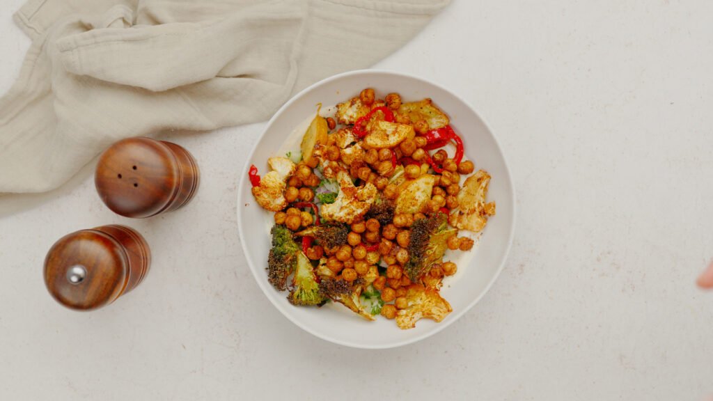 Ensalada con vegetales asados y crudos, Recetas faciles, recetas de ensaladas, recetas saludables